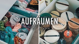 10 TIPPS zum AUFRÄUMEN amp AUSMISTEN  Motivation amp Hacks  SNUKIEFUL [upl. by Aldarcie]