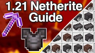 NEW Ultimate Minecraft 121 Netherite Mining Guide  Best Way to Get Netherite 121  Ancient Debris [upl. by Eigroeg]