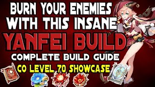 Complete DPS Yanfei Build Guide  C0 Lvl 70 Yanfei Showcase  Genshin Impact [upl. by Robenia]