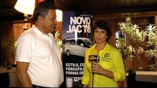 Suzane Carvalho Entrevista Sergio Habib no Lançamento do JAC T8 [upl. by Ainala431]