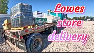 Prime inc female flatbed driver SE regional Lowes delivery [upl. by Grenier]