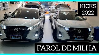 NISSAN KICKS 2022 FAROL DE MILHA FULL LED COMPLETÃƒO COM VÃRIOS ACESSÃ“RIOS [upl. by Sauncho]