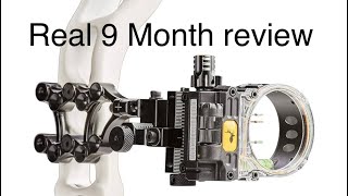 Trophy ridge 3 pin Hotwire Bow sight 9 month review [upl. by Arze638]