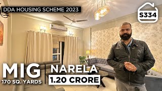 DDA MIG FLATS OF NARELA  Diwali Special Housing Scheme 2023 FCFS  BRS SHOW S334 [upl. by Maybelle]