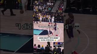 Lebron was not happy with this illegal screen called on Bronny 💀 [upl. by Trilby]