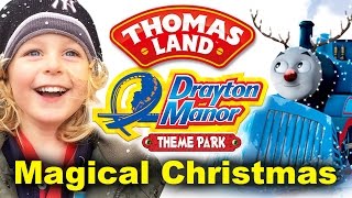 Thomas Land  Drayton Manor’s Magical Christmas  Our Family Life [upl. by Bartolome]