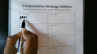 Compensation StrategyTwoDigit Addition With RegroupingSBK LEARNING [upl. by Niwdla]