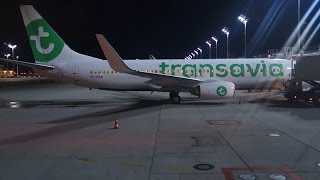 Night Landing at Munich Transavia B737 [upl. by Laryssa]