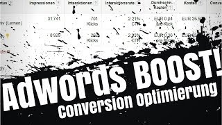 Adwords Kampagne Optimieren  Boost 1 Keywords [upl. by Adlaremse]