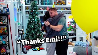 Emiru gives Mizkif his 29th Birthdays Gift [upl. by Otes]