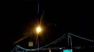 Driving under the Verrazano Narrows Bridge at night [upl. by Amathiste]