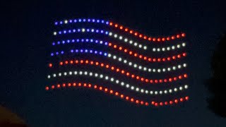 Turlock 4th of July parade Drone light show [upl. by Tilda387]