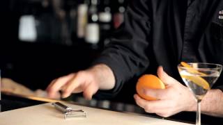 How to use a Peeler for Cocktail Garnishes  DrinkSkool Bar Techniques [upl. by Kutzer]