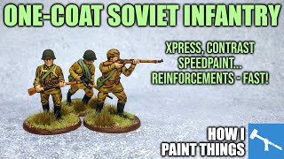 OneCoat Paints Speedpainting WWII Soviet Infantry How I Paint Things [upl. by Nylaret]