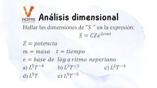 Análisis dimensional Ejercicios [upl. by Lonnie]