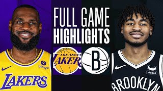 LAKERS at NETS  FULL GAME HIGHLIGHTS  March 31 2024 [upl. by Nickles]