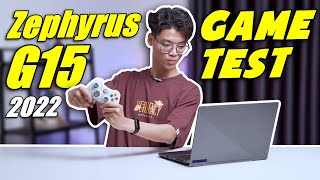 Test Nhiệt Độ Laptop Gaming Asus ROG Zephyrus G15 2022 với AMD Ryzen 9  6900HS Game Test [upl. by Kirven]