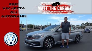 2021 VW Jetta GLI Autobahn is an awesome performance sedan Full review walk around and test drive [upl. by Calia]