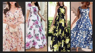 Trending floral pattern dresses  Ladies floral printed dresses [upl. by Adnuhsal]