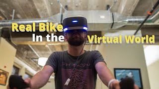 Ride Your Real Bike In The Virtual World  Virtual Reality Hindi [upl. by Cullan]