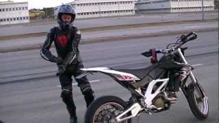 Aprilia SXV 550 with full Silmoto  Soundcheck [upl. by Tnafni]