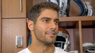 Jimmy Garoppolo Spent Bye Week Studying the 49ers Offense [upl. by Richella]