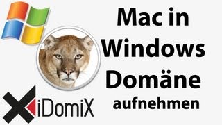 Mac in Windows Domäne aufnehmen Active Directory Open Directory Mac OS X Server [upl. by Anitsuga]