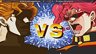 JoJos Bizarre Adventure  blacksavageman vs ProjectPotato [upl. by Aronas]