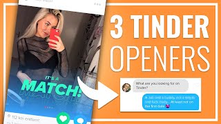 How To Start A Conversation On Tinder 3 Openers That Get A Response [upl. by Elocaj]