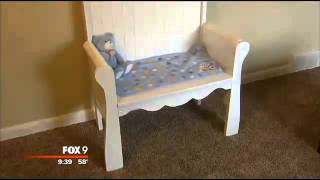 Man turns stillborns crib into a memorial bench [upl. by Wane355]