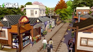 심즈4 건축 추억의 기찻길 거리 Sims4 Speed Build NO CC Railroad Street [upl. by Innes]