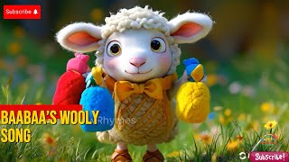 🐑🎶😊 Baabaa’s Wooly Song  Nursery Rhymes amp Kids Songs [upl. by Joyan992]