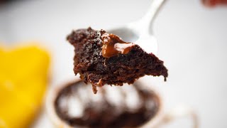 1 Minute Perfect Chocolate Mug Cake in Microwave [upl. by Deedee74]