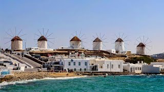 A Walking Tour in Mykonos Day 1 Mykonos Town Little Venice Windmills of Mykonos [upl. by Idid933]