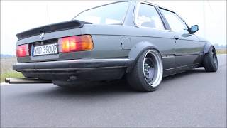 BMW E30 m50b25 straight pipe acceleration sound [upl. by Llabmik702]