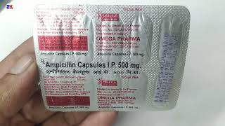 Ampicillin 500 Capsule  Ampicillin Capsule  Antibiotics uses Benefits Review In Hindi [upl. by Tsirhc]