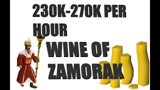 OSRS Money making ways GUIDE TO WINE OF ZAMORAK 2019 [upl. by Cullan]