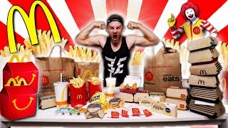 THE 100 MCDONALDS MENU CHALLENGE 12000 CALORIES [upl. by Leggett]