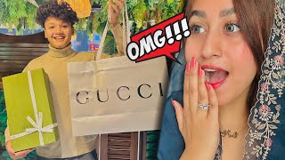 Apne fiancé ko New Year gift de dia❤️  GUCCI GANG 🔥 [upl. by Ninahs]