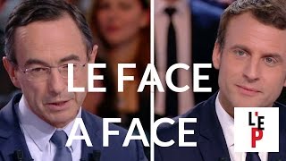 Faceàface Emmanuel Macron  Bruno Retailleau  LEmission politique le 6 avril 2017 France 2 [upl. by Nosned483]