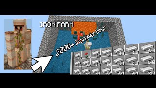 How to make iron farm  Minecraft iron farm  Minecraft iron golem farm [upl. by Krusche]