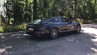 Porsche Panamera 4 Ehybrid exhaust sound [upl. by Brottman]