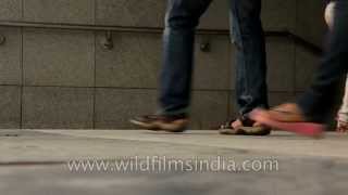 Footfalls at the Chhatarpur metro station [upl. by Acsisnarf272]