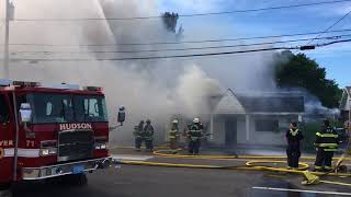 Fire ravages former furniture store in Northborough [upl. by Hildagard747]