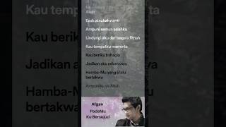 Lirik Lagu PadaMU Ku Bersujud  Afgan shorts [upl. by Nimref]