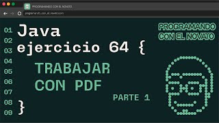 Ejercicio 64 JAVA  TRABAJAR CON PDF  PARTE 1 [upl. by Tocci]