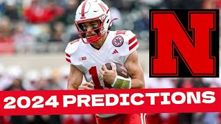 Nebraska Football 2024 Predictions [upl. by Enilorak69]