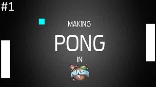 Making PONG In PHASER  1  Introduction [upl. by Eelytsirk]