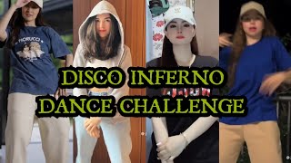 DISCO INFERNO DANCE CHALLENGE  TIKTOK COMPILATION [upl. by Karlow]