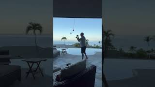 Joe Boxing Training With He’s Hit Rope Chin Target In Hawaii [upl. by Rothschild838]